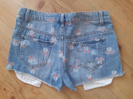 Peckove minnie sortky, denim,152