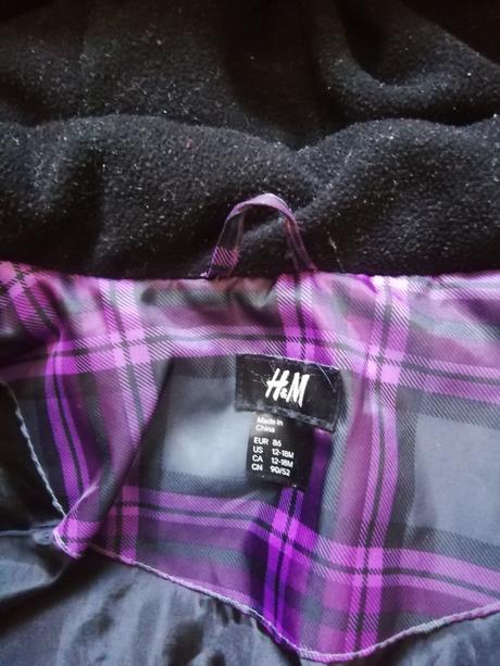Dievcenska zimná bunda, h&m,86