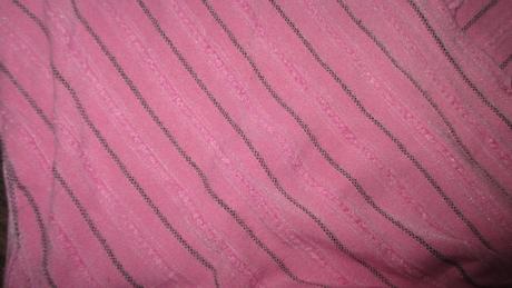 Ružový pružkovaný top, s