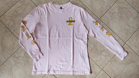 Tričko s dlhým rukávom garfield, h&m,m