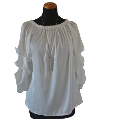 Blúzka s atypickými rukávmi, veľ. l, l