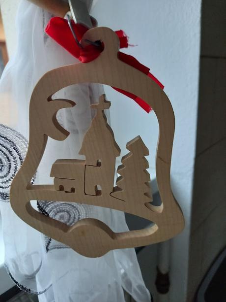 Drevená vianočná dekorácia, 