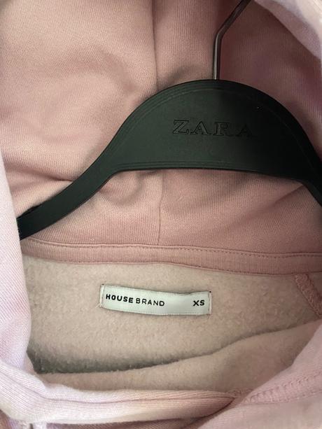 Paradna pudrova mikinka  - oversize, house,xs