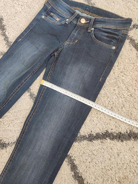Super skinny dievčenské rifle, h&m,164