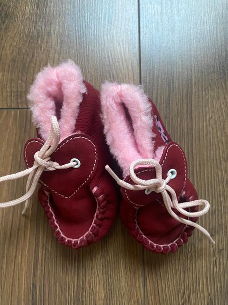 Topánočky/capačky do kočíka bordové, 21