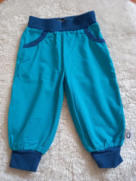 Modré bavlnené tepláky 74, 74