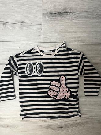 Moderný pásikavý dlhorukavovy top, coccodrillo,92