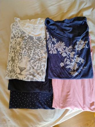 Balicek bavlnenych tehu tričiek, h&m,xl