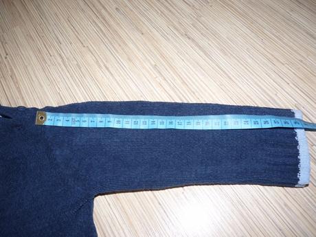 Modry teply svetrik s medvedikom,c and a,86, c&a,86