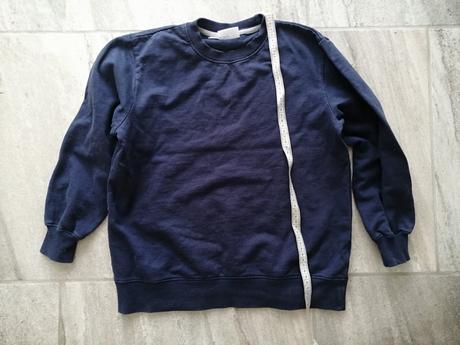 Tmavomodrá mikina v140/146, 140