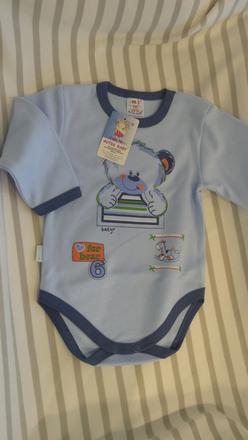 Nenosene modre body s dlhym rukavom , autex,68