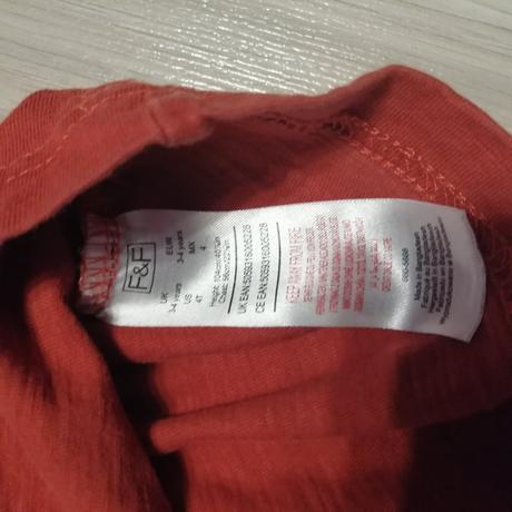 Tričká dlhý rukáv 2ks, f&f,104