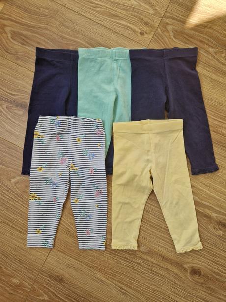 F&f bavlnené legíny 5ks veľ.74, f&f,74