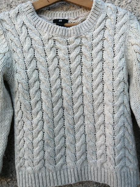 Pletený sveter, h&m,s