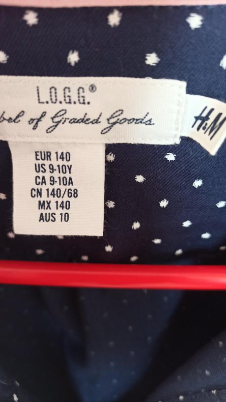 Košeľové tunika, h&m,140