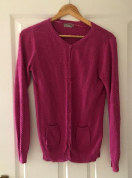 Cyklámenový kardigán, vrs, m/38, m