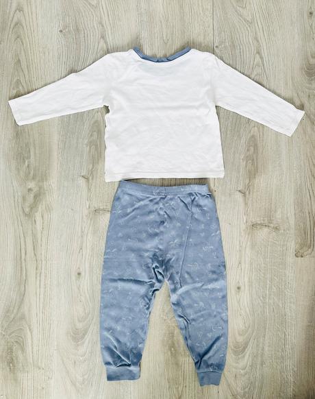 Bavlnené dvojdielne pyžamko dlhý rukáv, primark,86