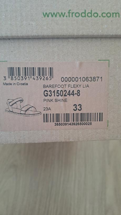 Kožené barefoot sandále froddo, froddo,33