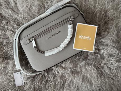 Mk crossbody pearl grey, michael kors