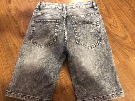 Šedé riflové šortky, 128