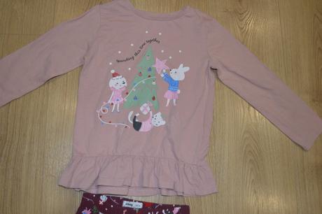 Vianočná súprava tričko + legíny, 122