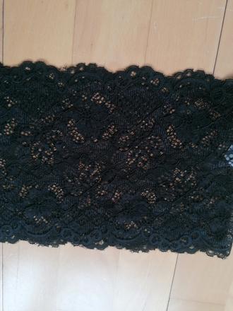 Čipkovana vložka do výstrihu, xs