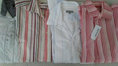 Balík -  košele prúžkované - dlhé rukávy, l