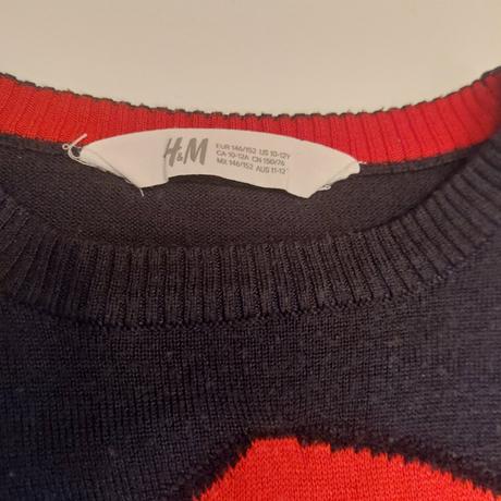 H&m vianočný pulóvrik 146/152, h&m,146