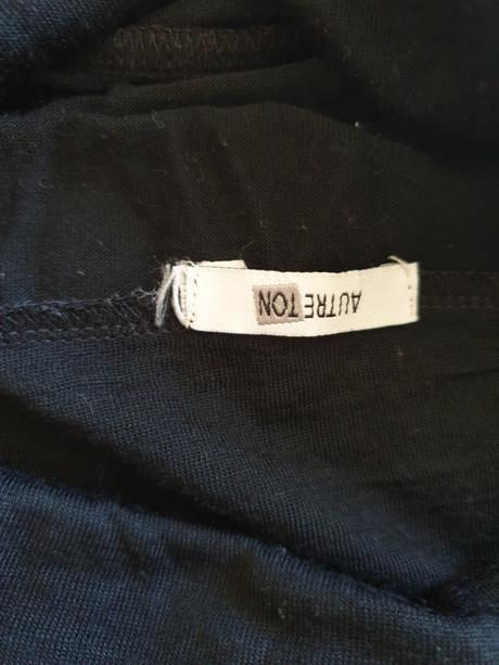 Čierne rolákové tričko s krátkym rukávom, l