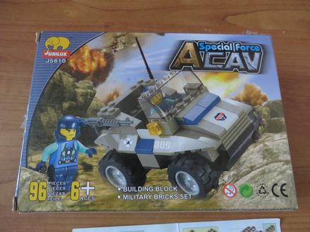 Stavebnica - terénne vojenské auto - 6+, 