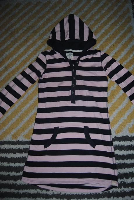 Zateplená predlžená mikina 158/164, h&m,158