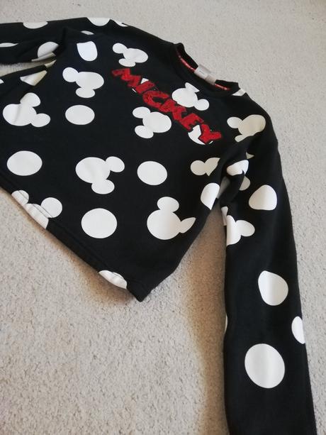 Mickey mouse mikina, h&m,158