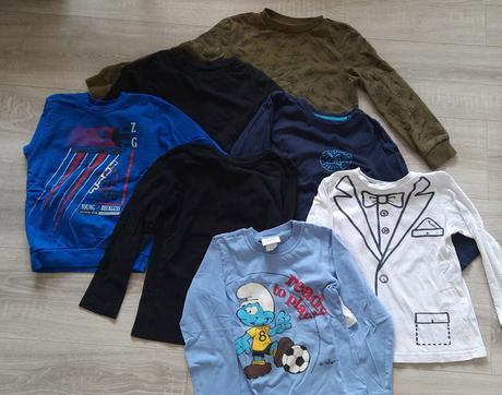 Tričká a mikiny veľkosť 116-122, 116