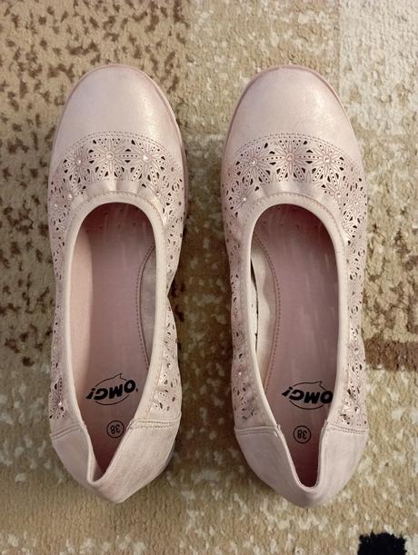 Kožené balerínky, 38