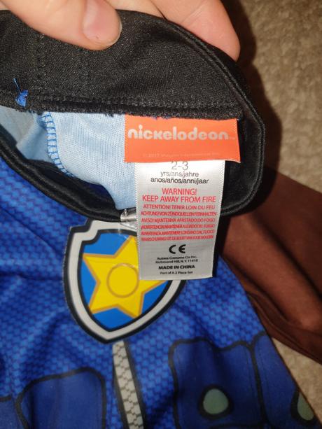 Karnevalovy kostym labková patrola, 