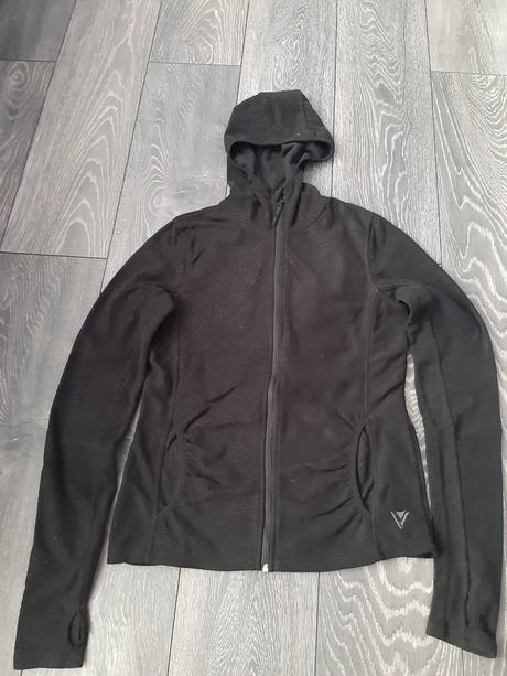 Čierna flisová mikina, crivit,s