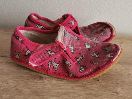 Dievčenské barefoot papuče 29, beda,29
