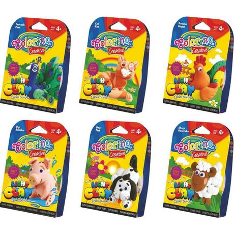 Ľahká plastelína colorino set- farma,