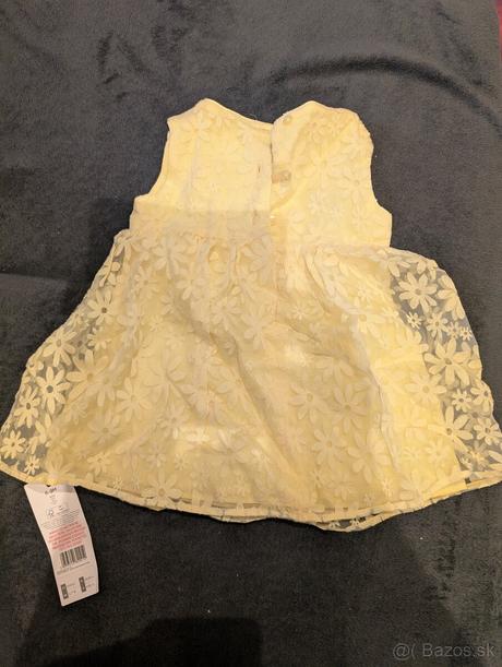 Dievčenské šaty 6-9 mesiacov - nepoužité, <50