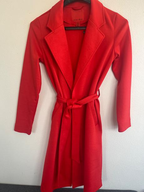 Červený bavlnený kabátik, amisu,34