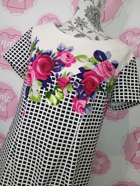 Vzorované šaty 44-48, 44