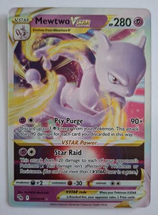 Pokémon go karty "vstar", 