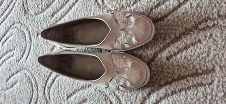 Kožené topánky/balerínky, ara,40