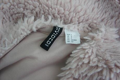 Prechodná plyšová bundička, h&m,s