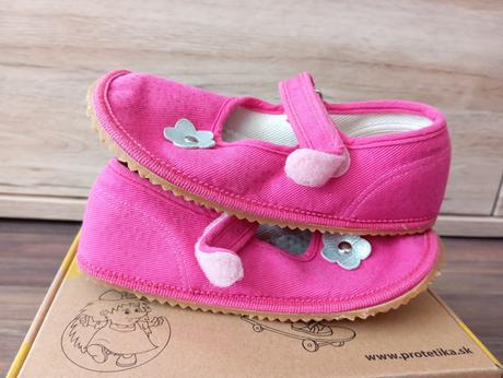 Barefoot papuče beda ružové trblietky 27, beda,27
