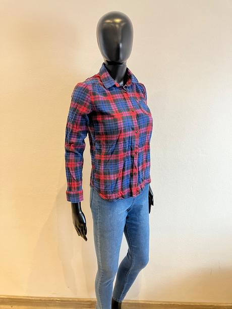 Dievčenská kockovaná košeľa h&m (152), h&m,152