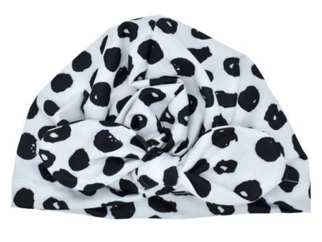 Dievčenské čiapočky "turban" 6mesiacov-1,5 roka, 74 / 80 / 86