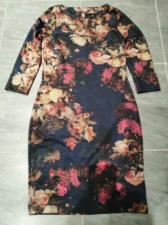 Kvetované elast. šaty kyraandko vm, m