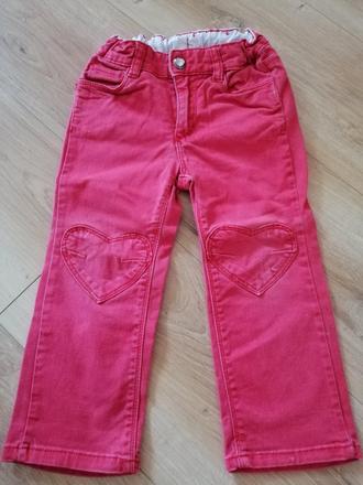 Červené nohavice, h&m,92