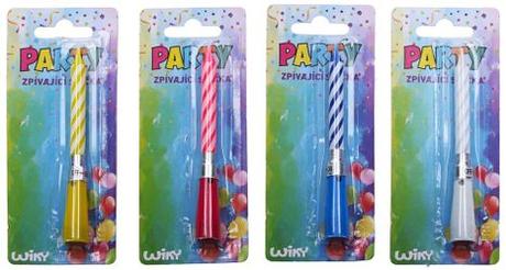 Spievajúca sviečka 10 cm,